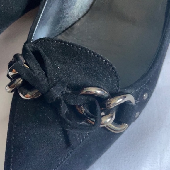 PRADA Suede Chain-Link Accents Pumps. Size 8.5. Price Firm. - Picture 9 of 9